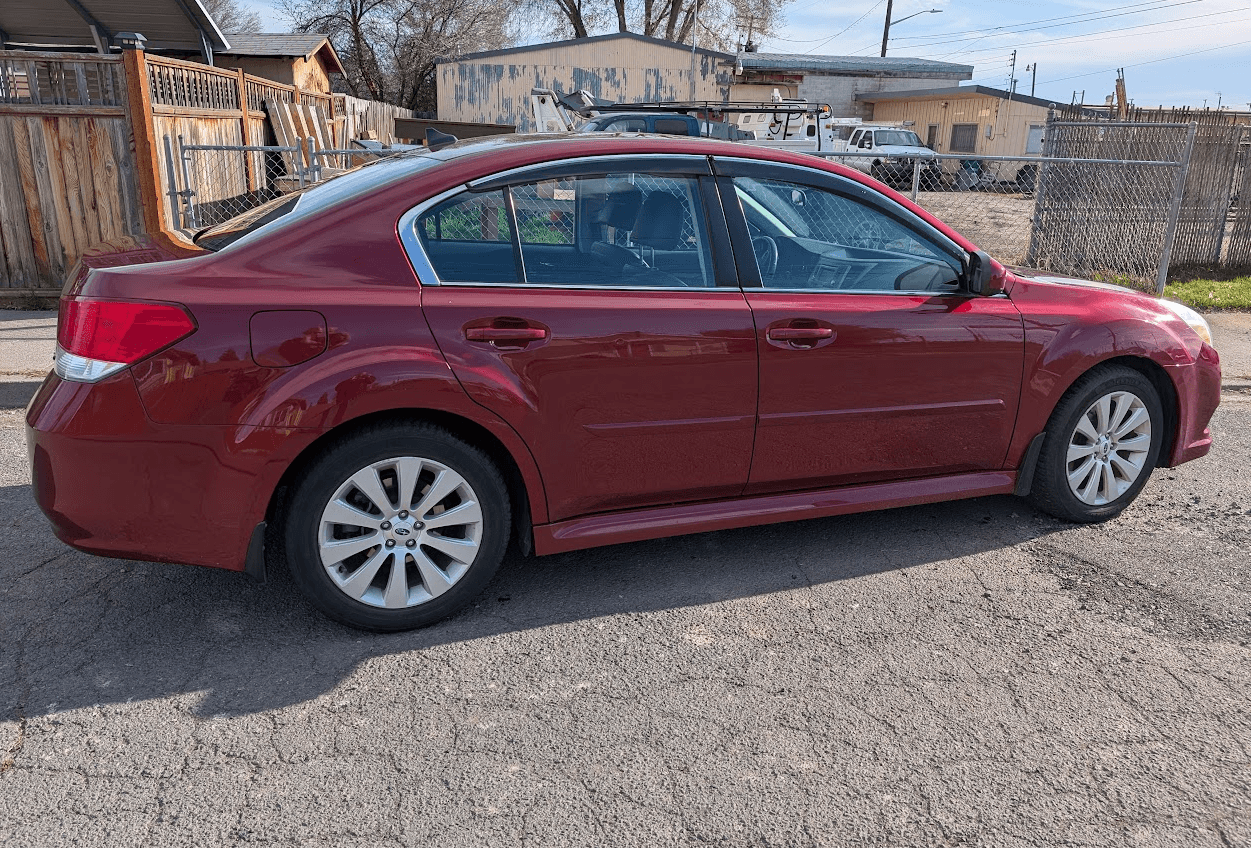 Subaru Legacy fully detailed, rear quarter view
